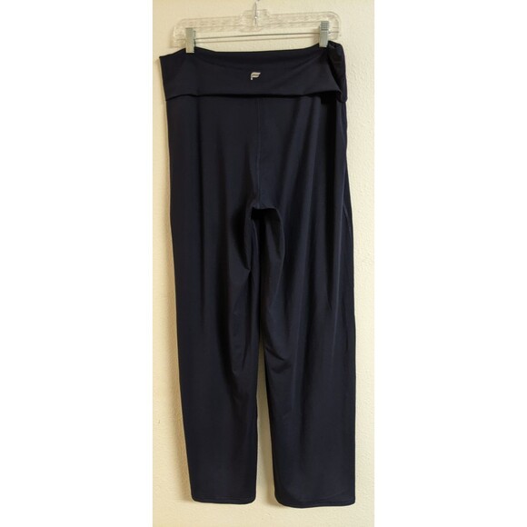 Women's FABLETICS PureLuxe Foldover Pant in Deep Navy Blue Large  EXCELLENT! - Picture 1 of 10